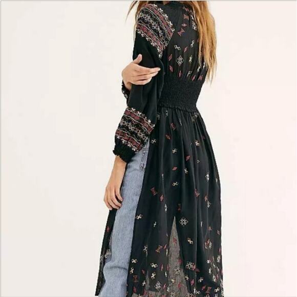 NWT Free People Mykonos Embroidered Dress - Picture 8 of 11